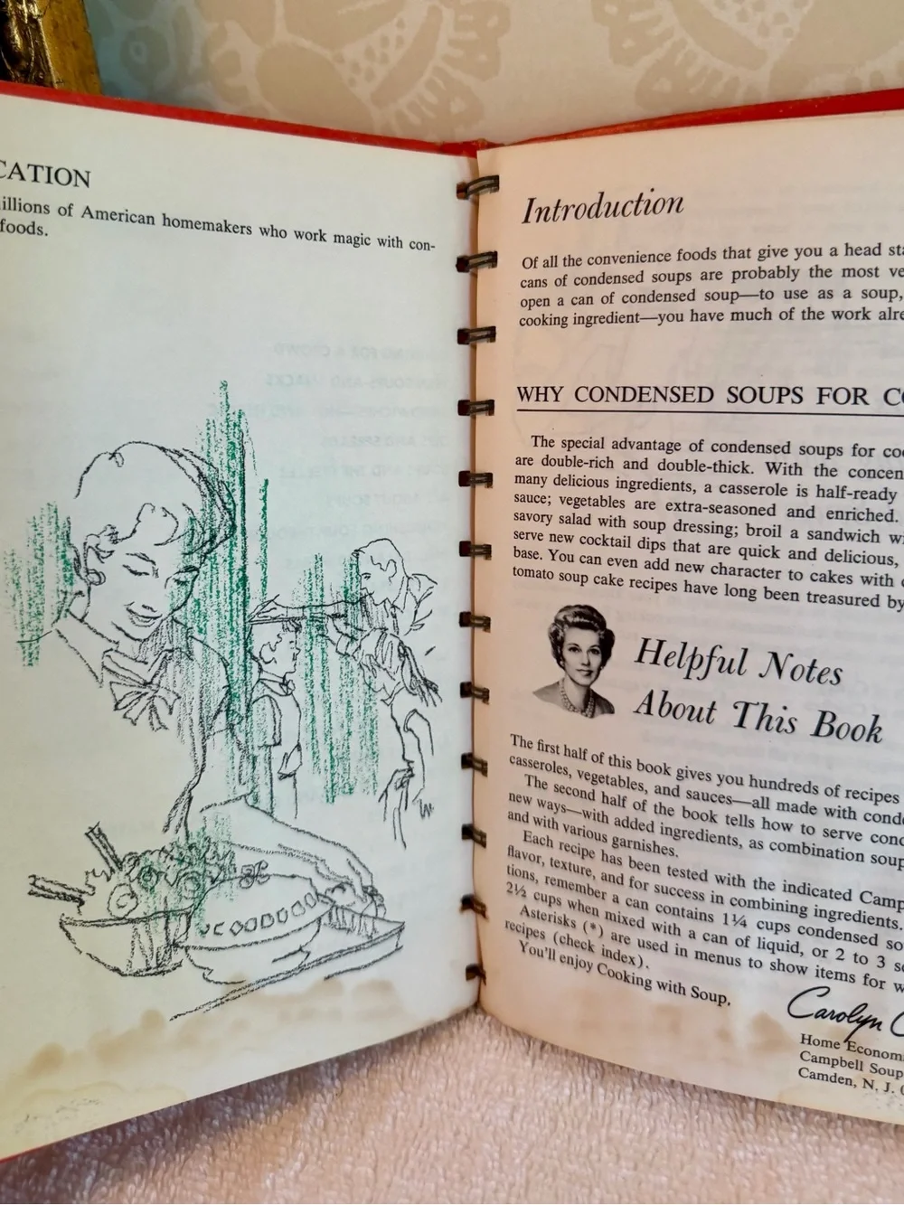 Vintage 1968 Campbell’s Cooking With Soup Cookbook – 608 Recipes Spiral Bound